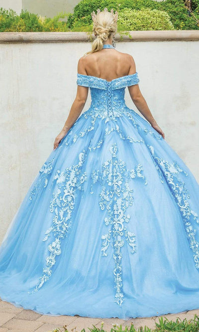 Dancing Queen - 1577 Halter Embroidered Ballgown Special Occasion Dress