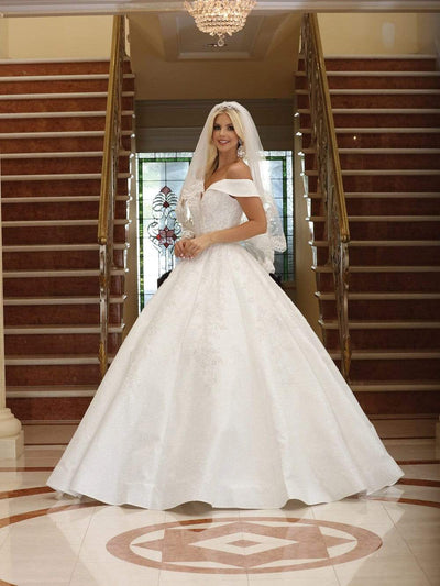 Dancing Queen - 158 Embellished Off-Shoulder Ballgown Wedding Dresses