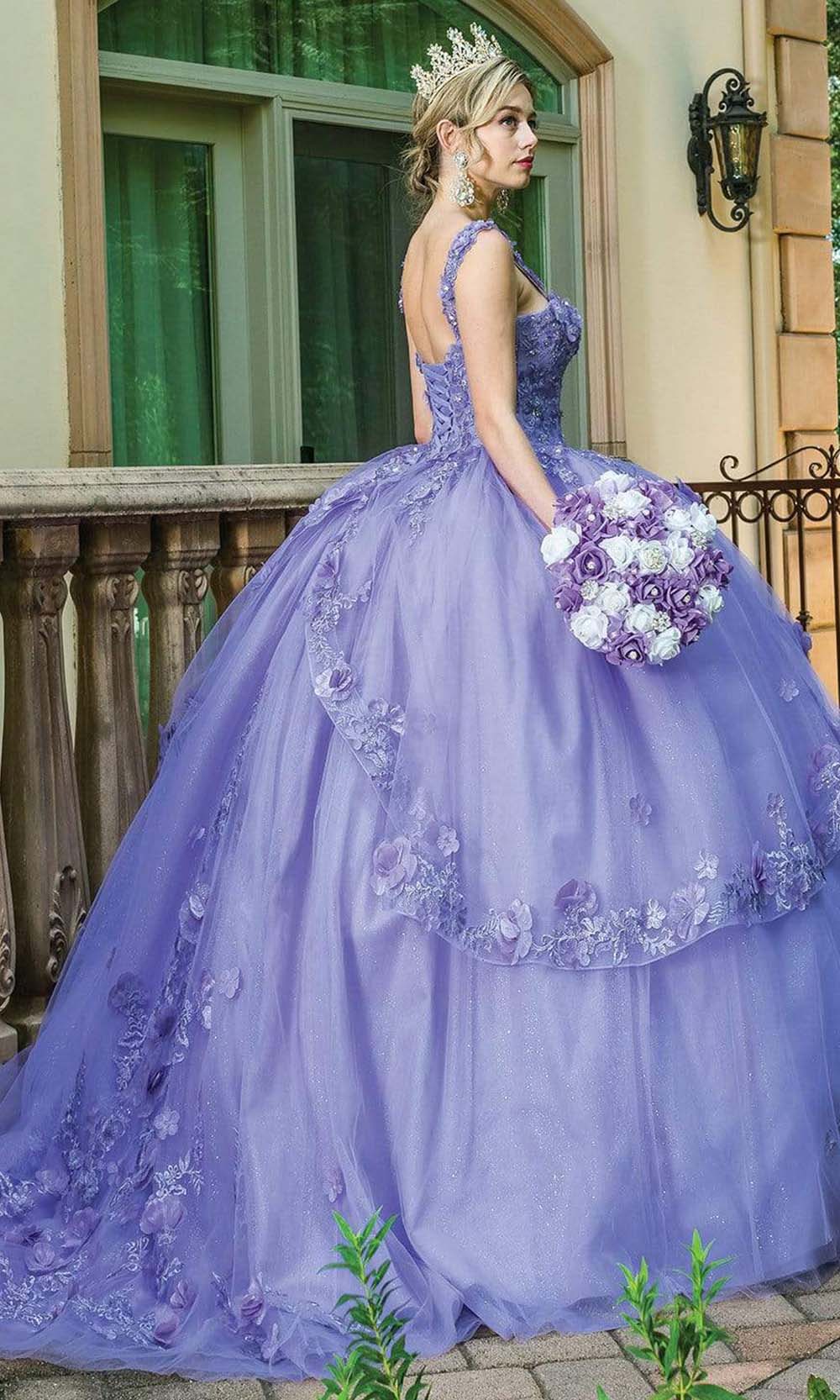 Dancing Queen - 1627 Sweetheart Fit and Flare Ballgown Quinceanera Dresses