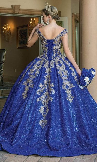 Dancing Queen 1636 - Cap Sleeve Embroidered Ballgown Ball Gowns