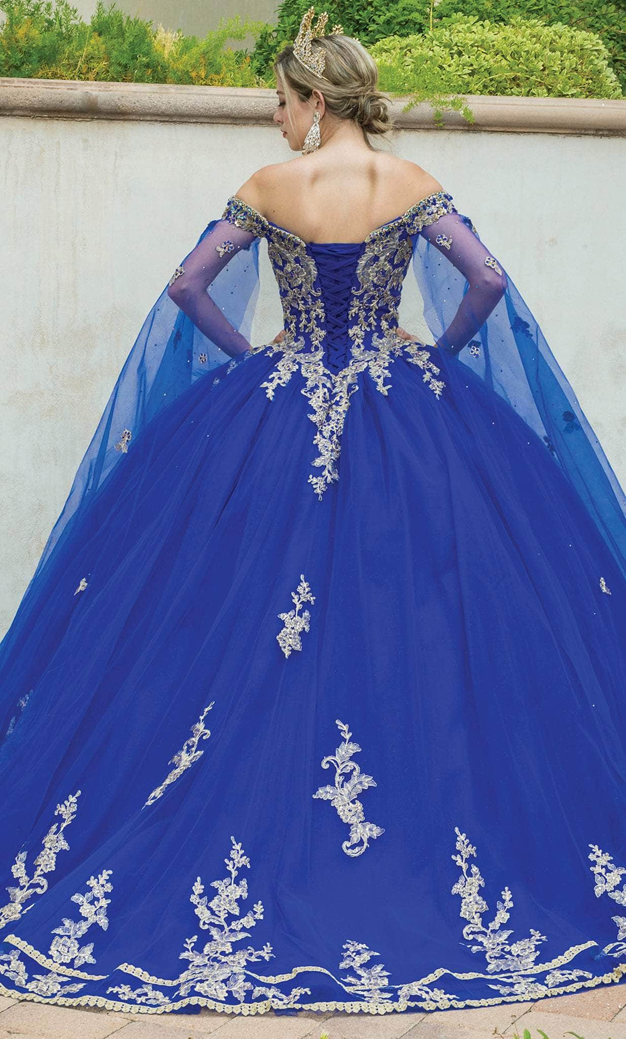 Dancing Queen 1645 - Gilded Applique Quinceanera Ballgown Ball Gowns