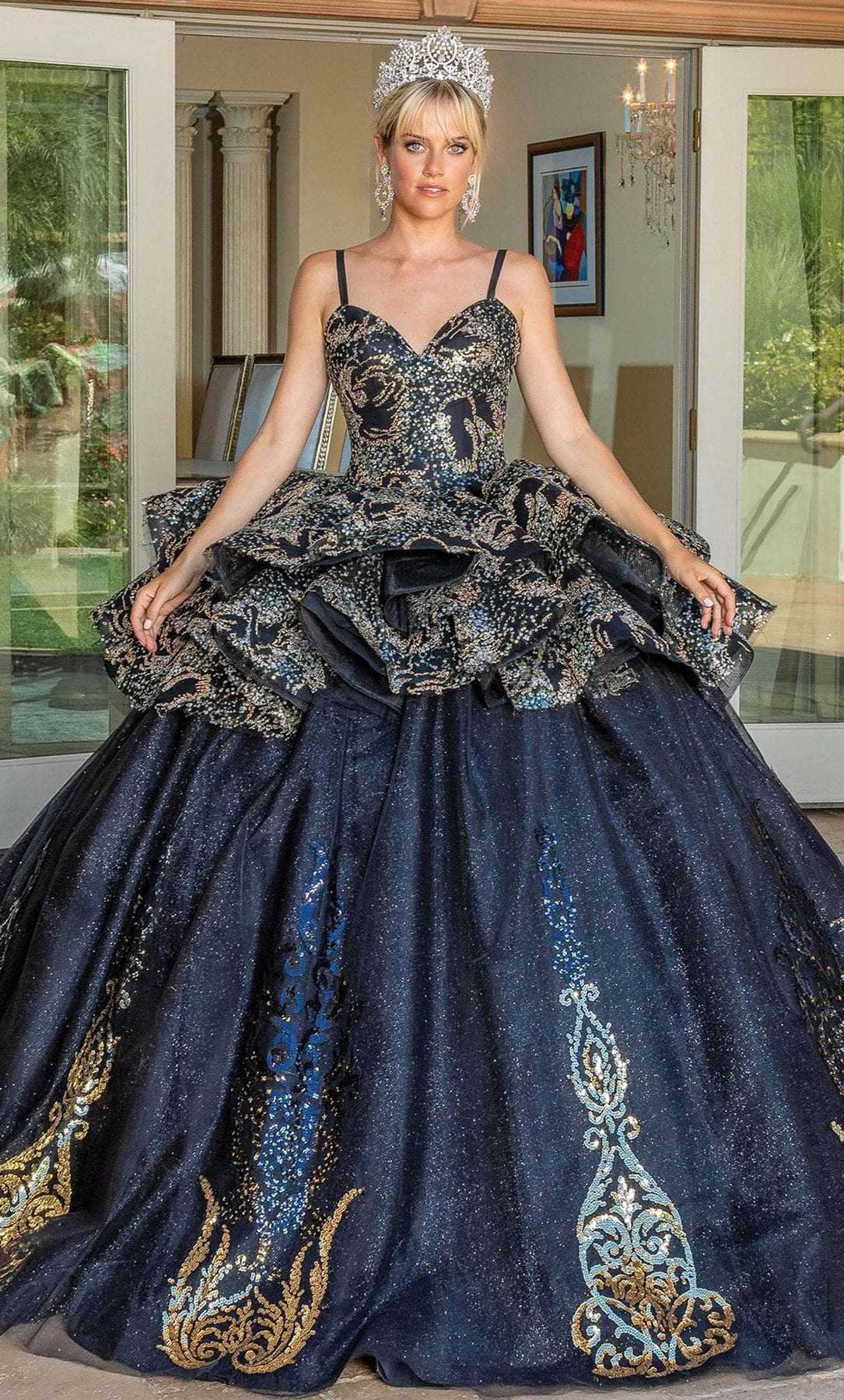 Dancing Queen 1656 - Peplum Ballgown Dancing Queen 1656 - Peplum Ballgown