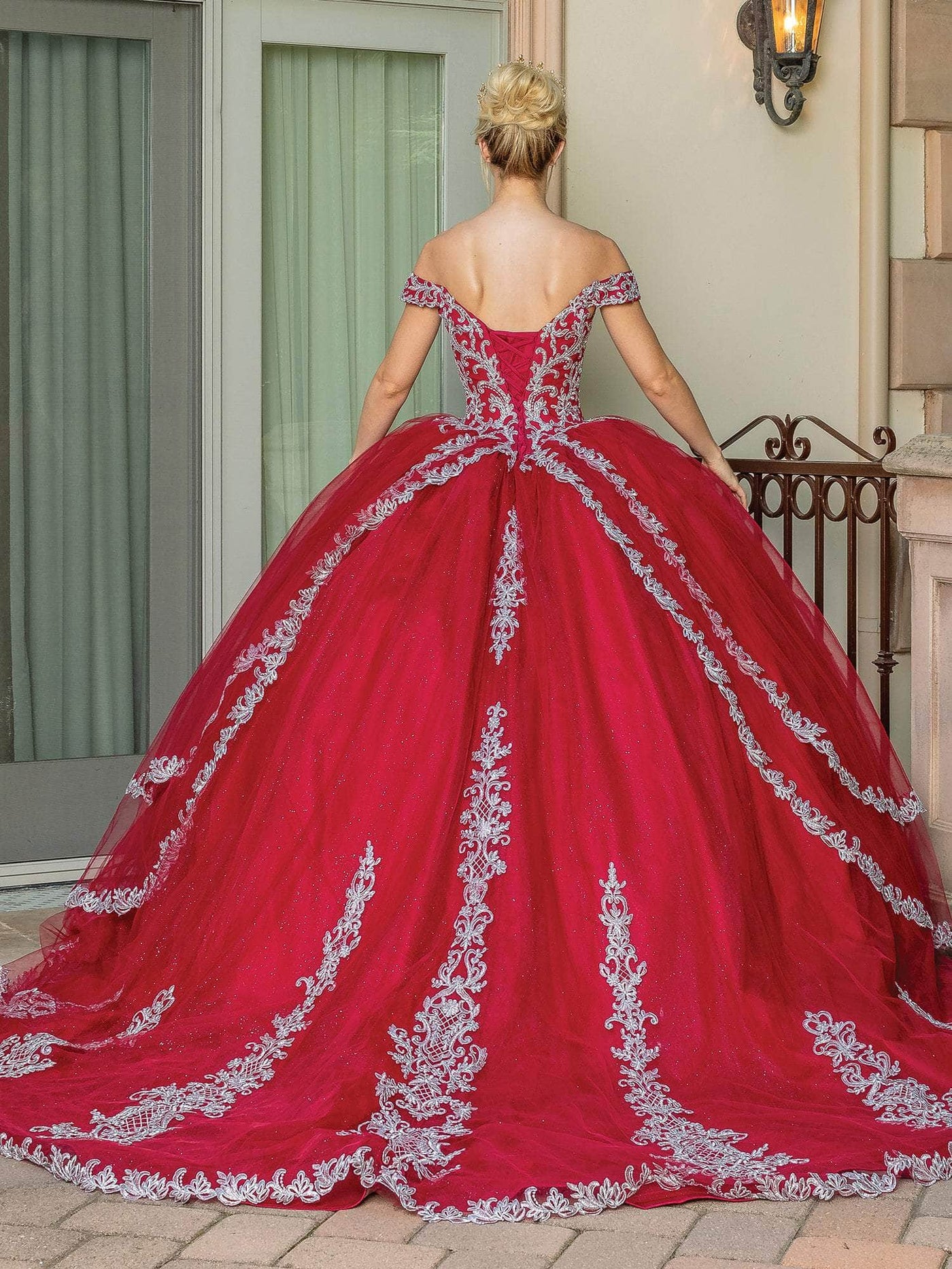 Dancing Queen 1662 - Sweetheart Embroidered Ballgown Ball Gowns