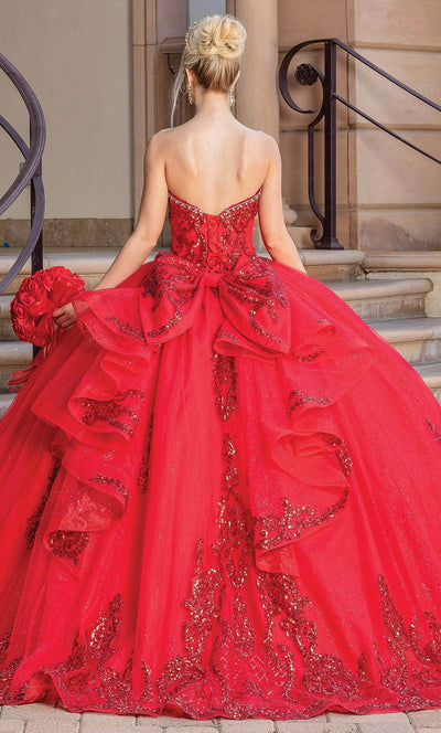 Dancing Queen 1671 - Bow Ornate Quinceanera Ballgown Ball Gowns