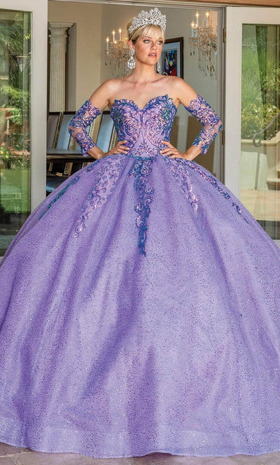 Dancing Queen 1675 - Sequin Quinceanera Ballgown Ball Gowns XS / Lilac