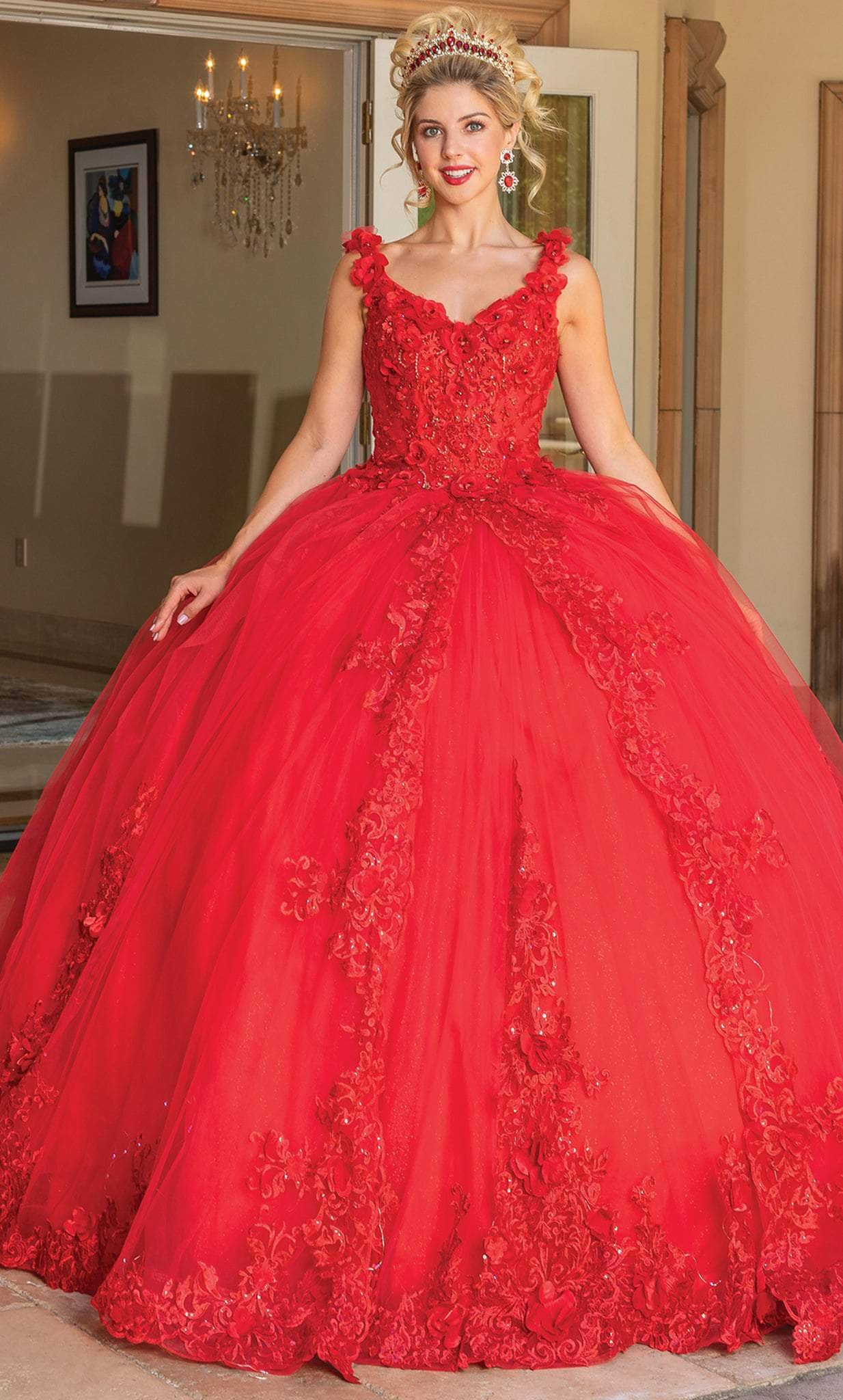 Dancing Queen 1678 - Embroidered Quinceanera Ballgown Ball Gowns