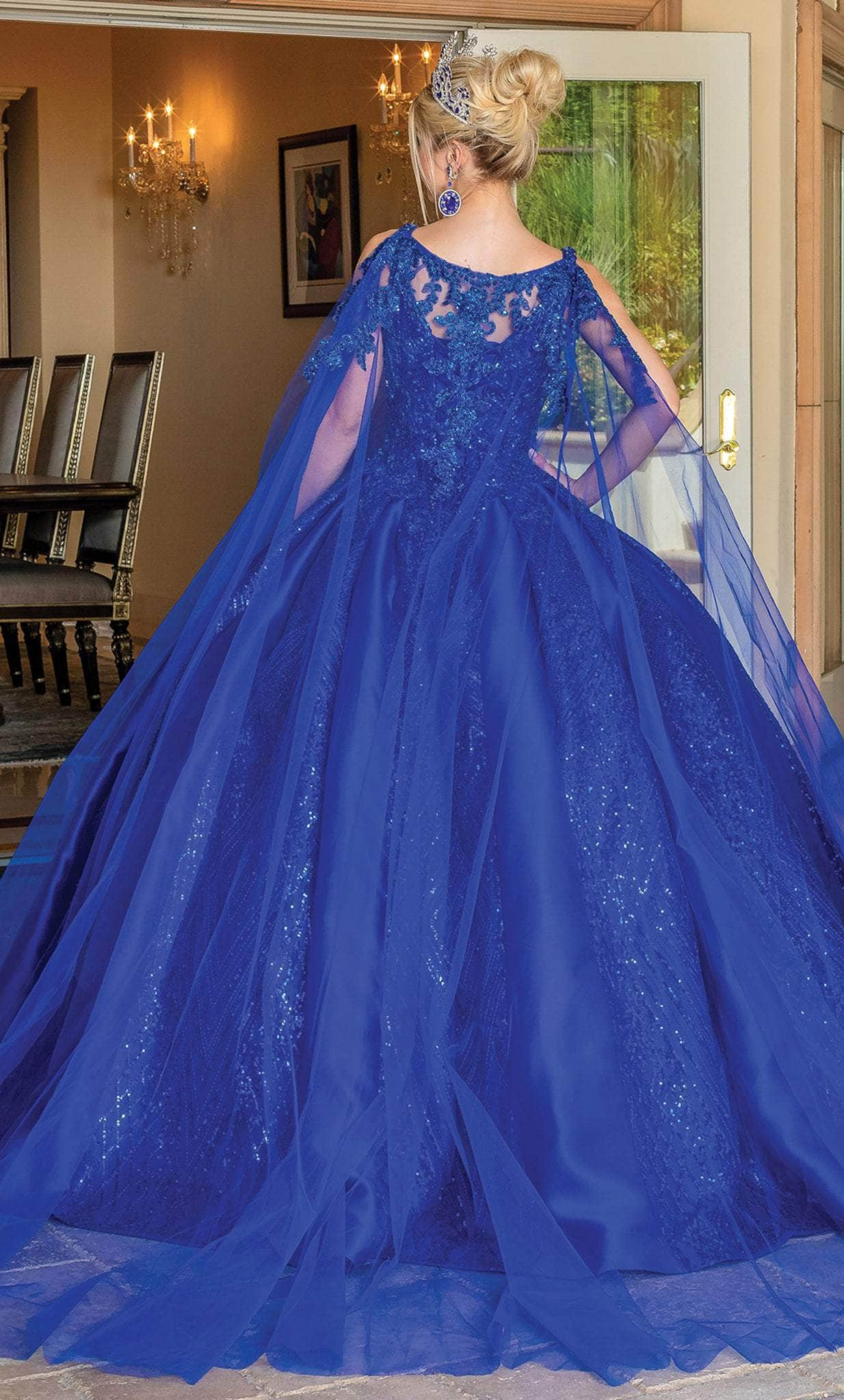 Dancing Queen 1680 - Sleeveless Glitter Quinceanera Ballgown Ball Gowns