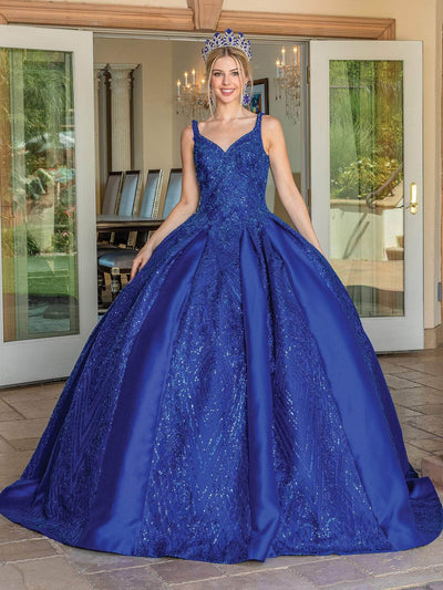 Dancing Queen 1680 - Sleeveless Glitter Quinceanera Ballgown Special Occasion Dress