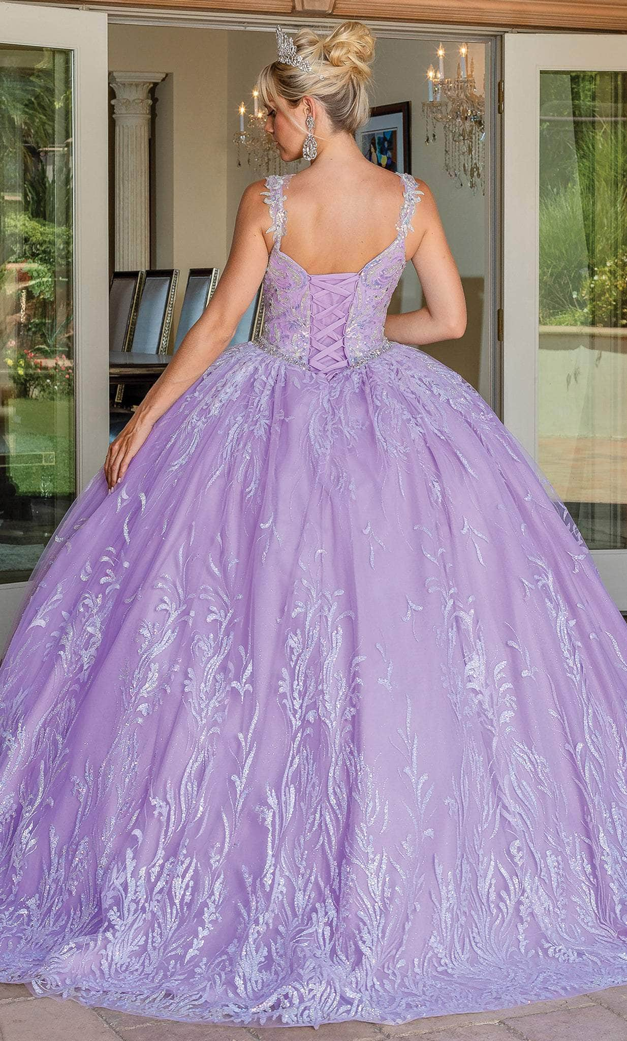 Dancing Queen 1685 - Glitter Sweetheart Quinceanera Ballgown Ball Gowns