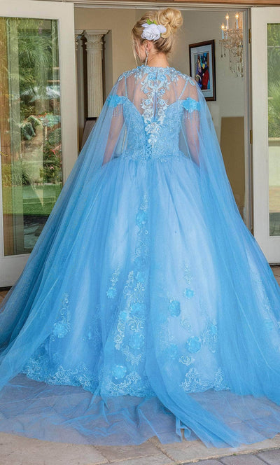 Dancing Queen 1706 - Bead Fringed Quinceanera Ballgown Ball Gowns