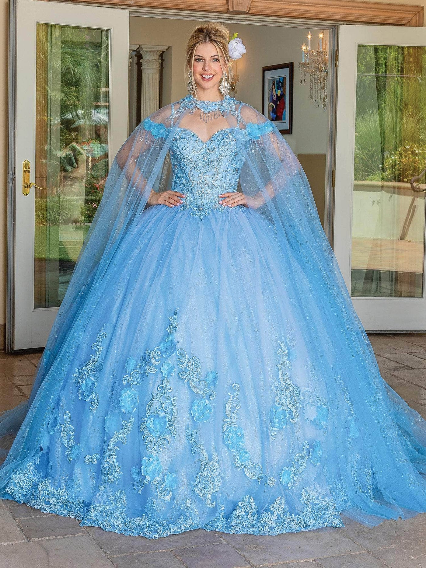 Dancing Queen 1706 - Bead Fringed Quinceanera Ballgown Special Occasion Dress