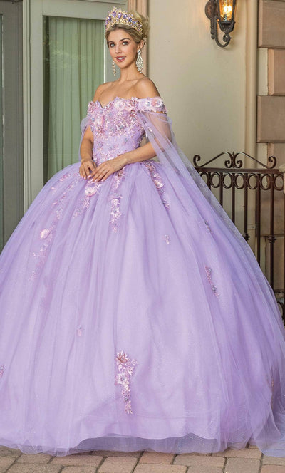 Dancing Queen 1714 - Sweetheart Floral Sequin Ballgown Quinceanera Dresses