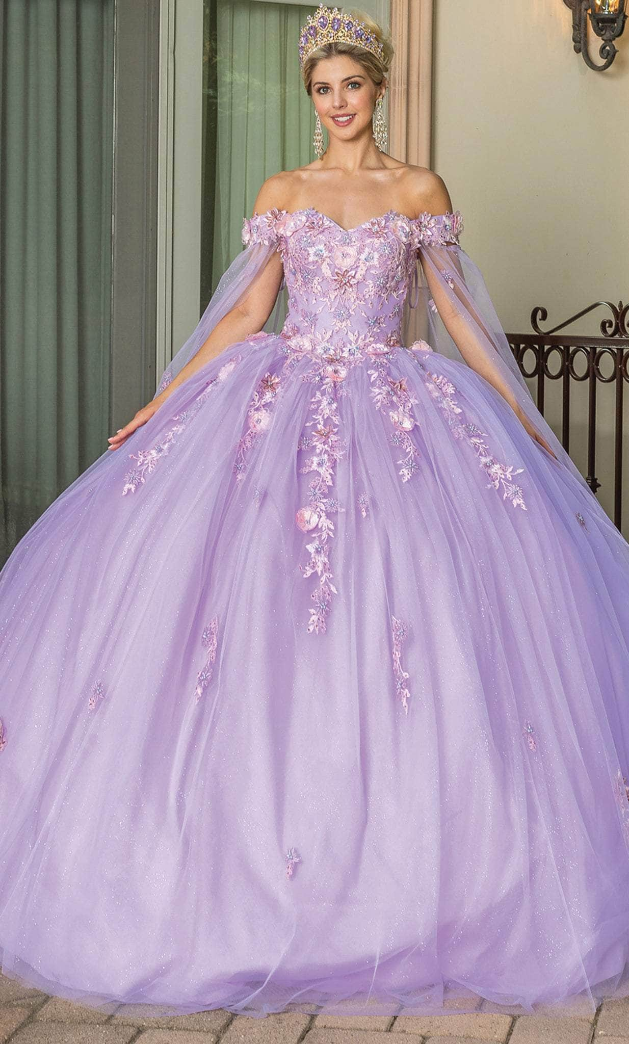 Dancing Queen 1714 - Sweetheart Floral Sequin Ballgown Quinceanera Dresses