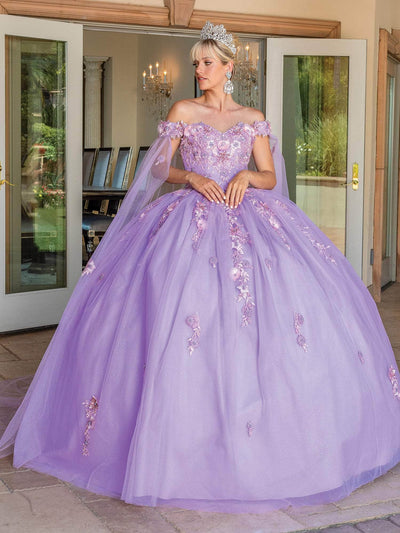 Dancing Queen 1714 - Sweetheart Floral Sequin Ballgown Quinceanera Dresses