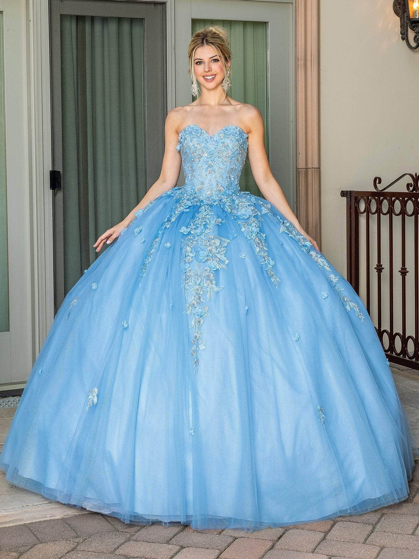 Dancing Queen 1717 - Sweetheart Lace-Up Back Ballgown Quinceanera Dresses