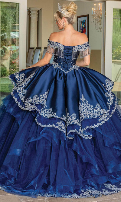 Dancing Queen 1724 - Beaded Fringe Sweetheart Ballgown Ball Gowns