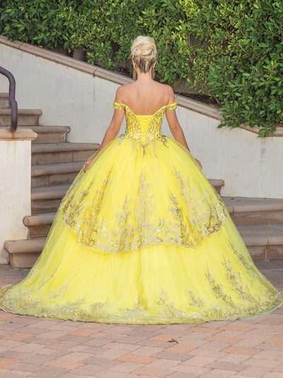 Dancing Queen 1729 - Lace-Up Back Off-Shoulder Ballgown Ball Gowns