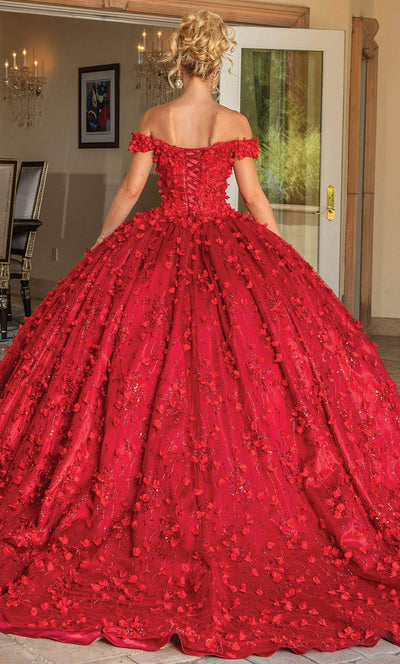 Dancing Queen 1734 - Petal Ornate Quinceanera Ballgown Ball Gowns