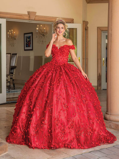 Dancing Queen 1734 - Petal Ornate Quinceanera Ballgown Ball Gowns