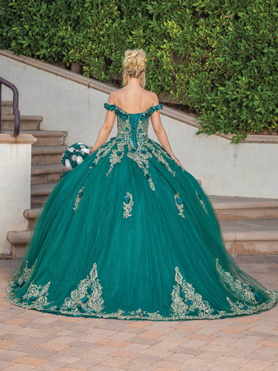 Dancing Queen 1739 - 3D Floral Quinceanera Ballgown Special Occasion Dress