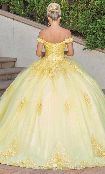 Dancing Queen 1739 - 3D Floral Quinceanera Ballgown Special Occasion Dress