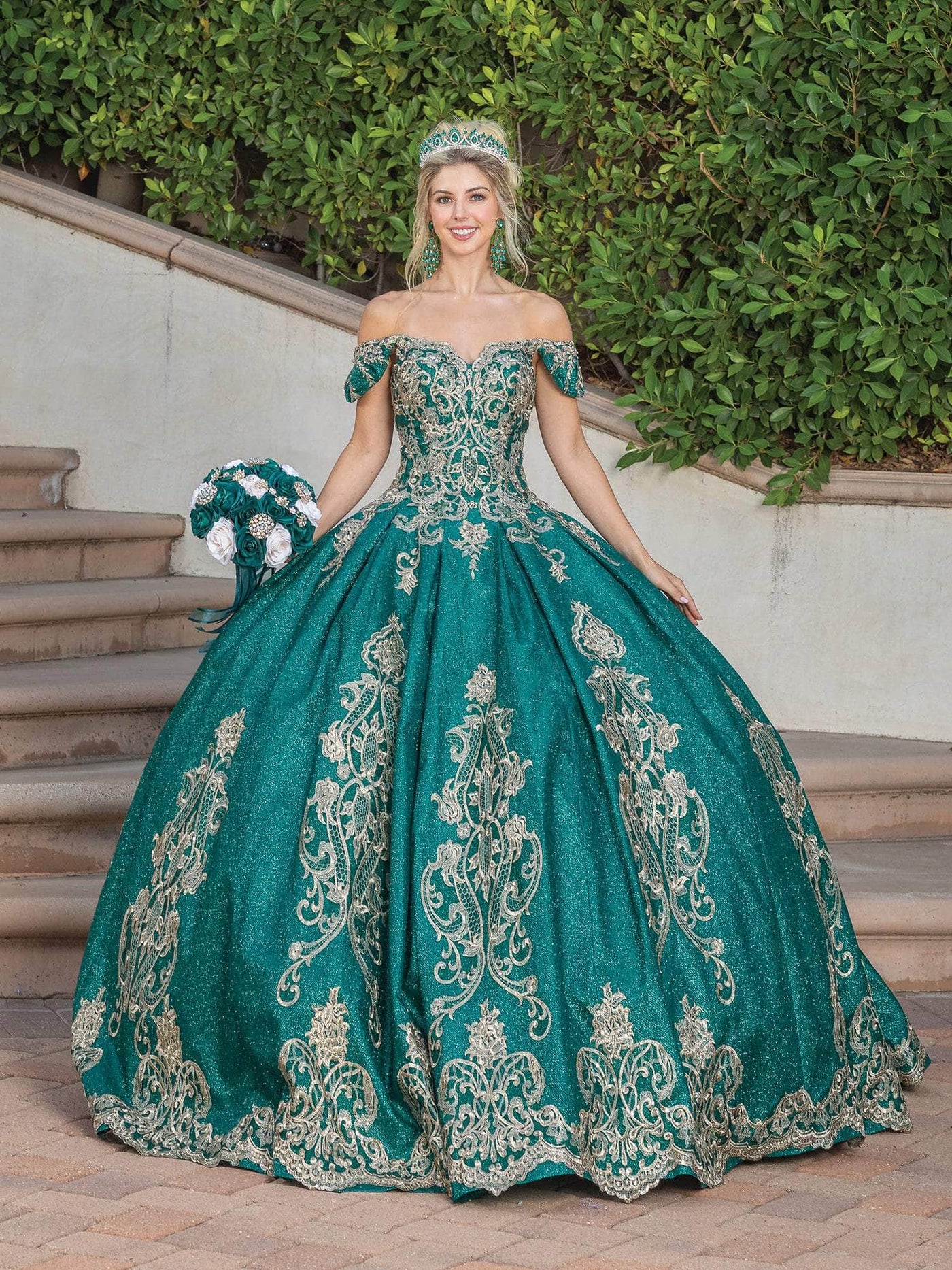 Dancing Queen 1769 - Sweetheart Lace Pleated Ballgown Special Occasion Dress