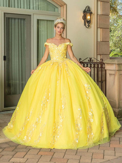 Dancing Queen 1775 - Sweetheart Floral Appliqued Ballgown Special Occasion Dress