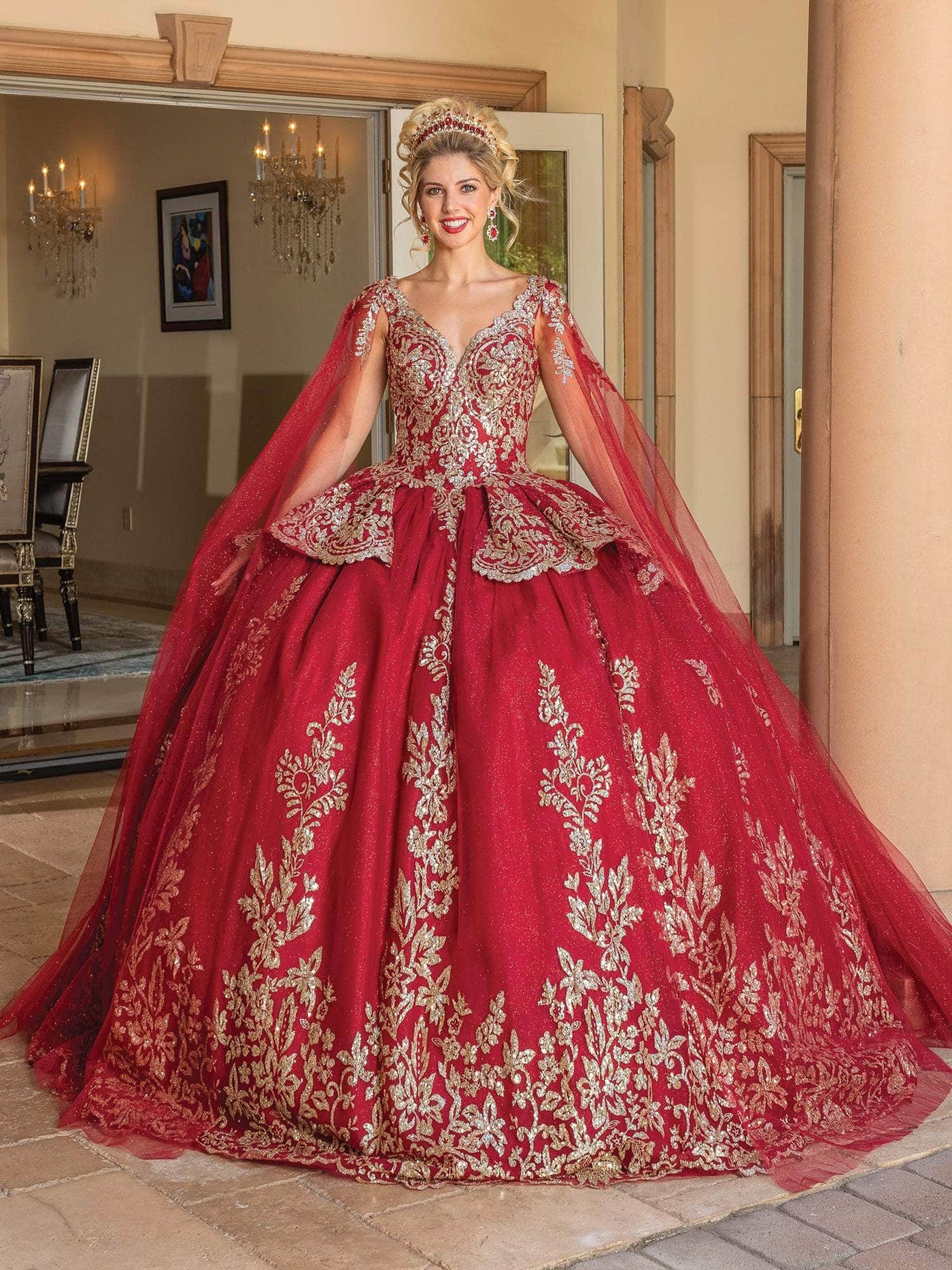 Dancing Queen 1781 - Sequin Embroidered Ballgown Ball Gowns