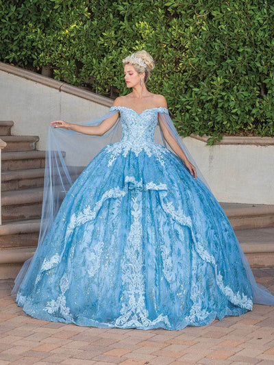 Dancing Queen 1782 - Off Shoulder Glitter Ballgown Special Occasion Dress