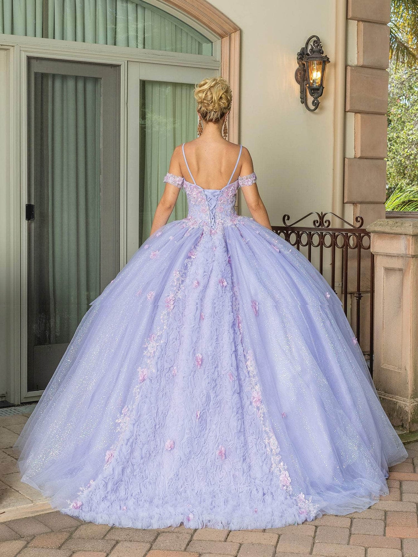 Dancing Queen 1785 - Sweetheart Ballgown With Cape Special Occasion Dress