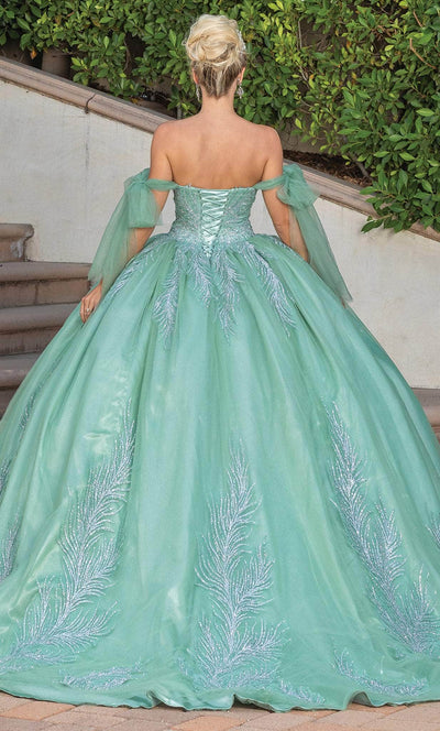 Dancing Queen 1793 - Fitted Off-Shoulder Bodice Ballgown Special Occasion Dress