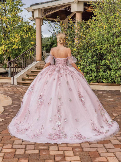 Dancing Queen 1821 - Off Shoulder Glitter Ballgown Special Occasion Dress