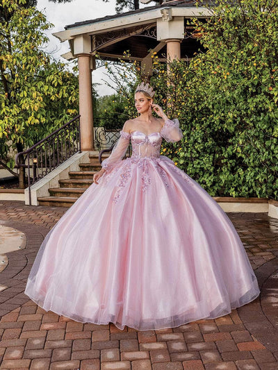 Dancing Queen 1824 - Illusion Bishop Sleeve Ballgown Special Occasion Dress