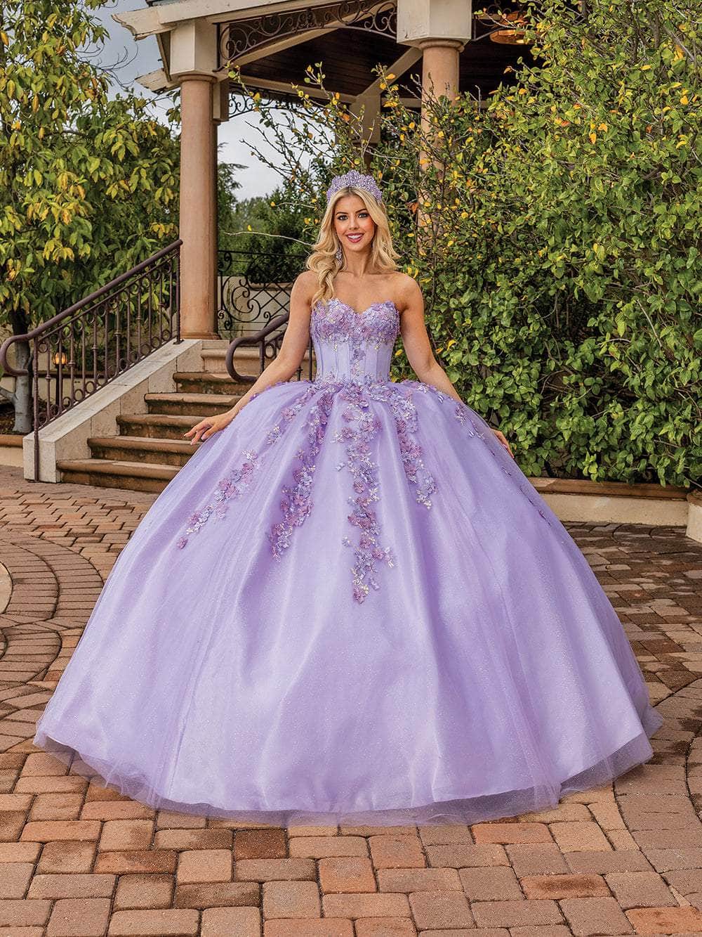 Dancing Queen 1855 - Corset Floral Applique Ballgown Special Occasion Dress