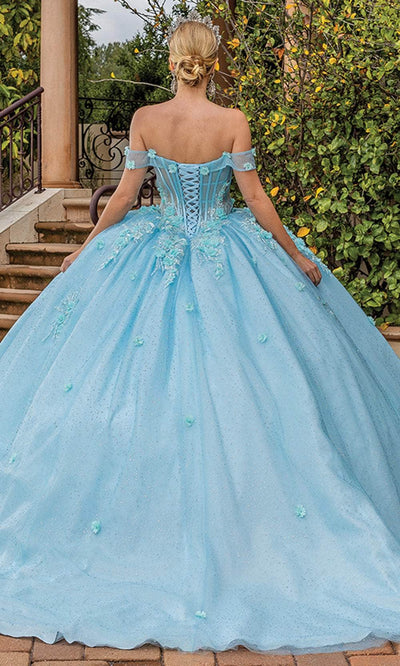 Dancing Queen 1867 - Sheer Corset Applique Ballgown Special Occasion Dress