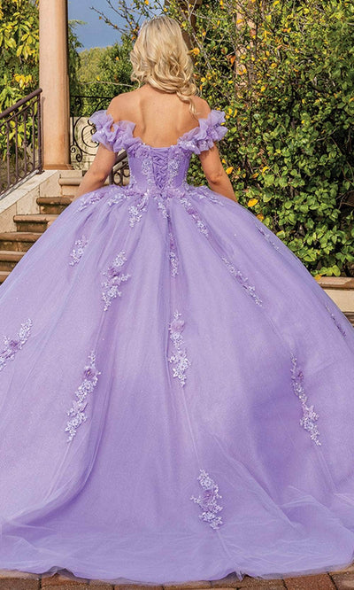 Dancing Queen 1870 - Ruffled Strap Floral Ballgown Special Occasion Dress