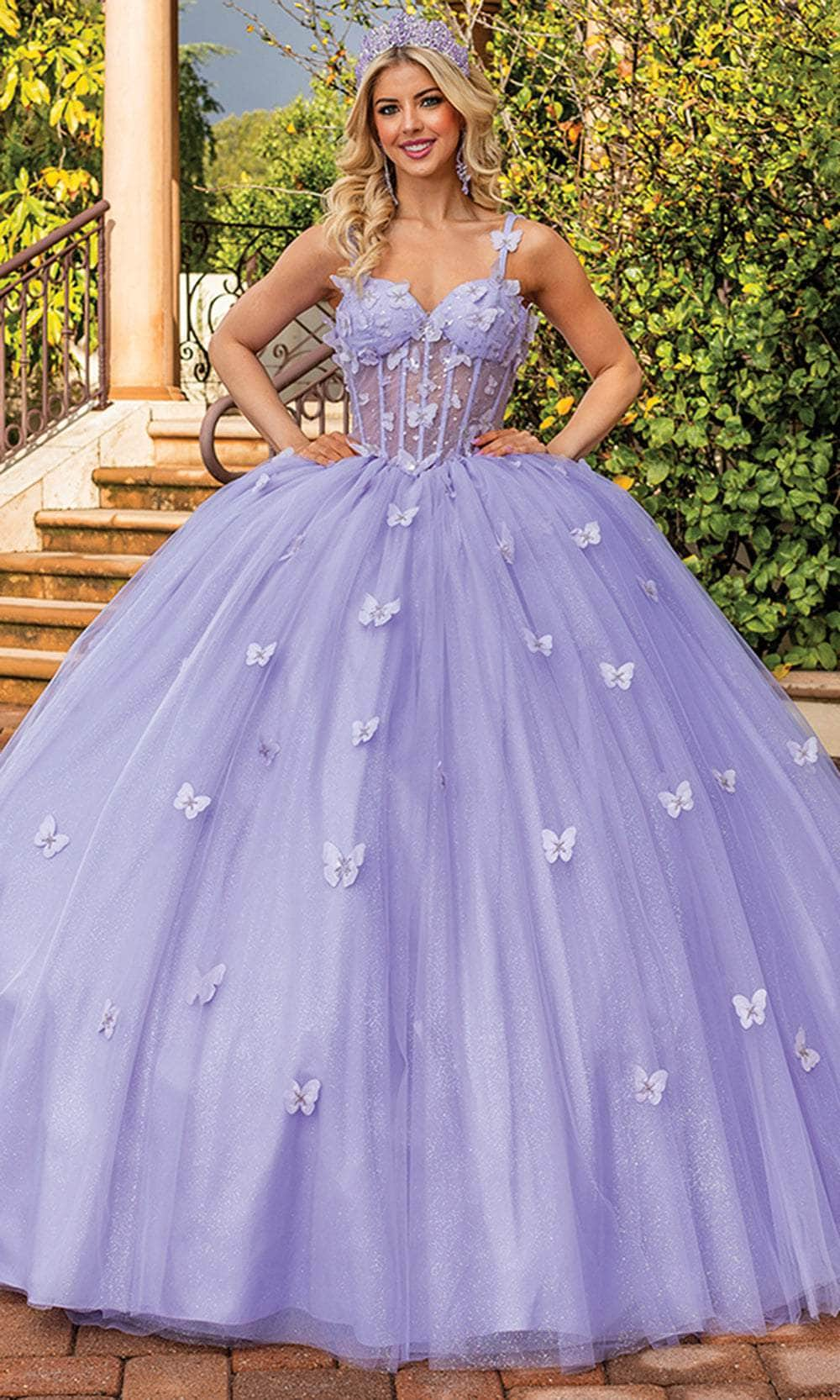 Dancing Queen 1879 - Applique Tulle Ballgown Special Occasion Dress XS / Lilac