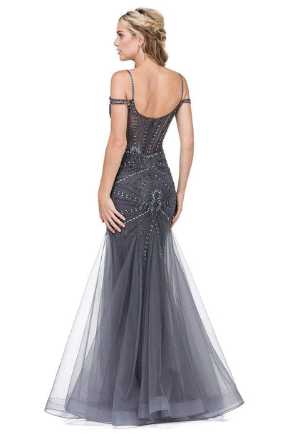 Dancing Queen - 2451 Bejeweled Corset Boned Prom Gown Special Occasion Dress