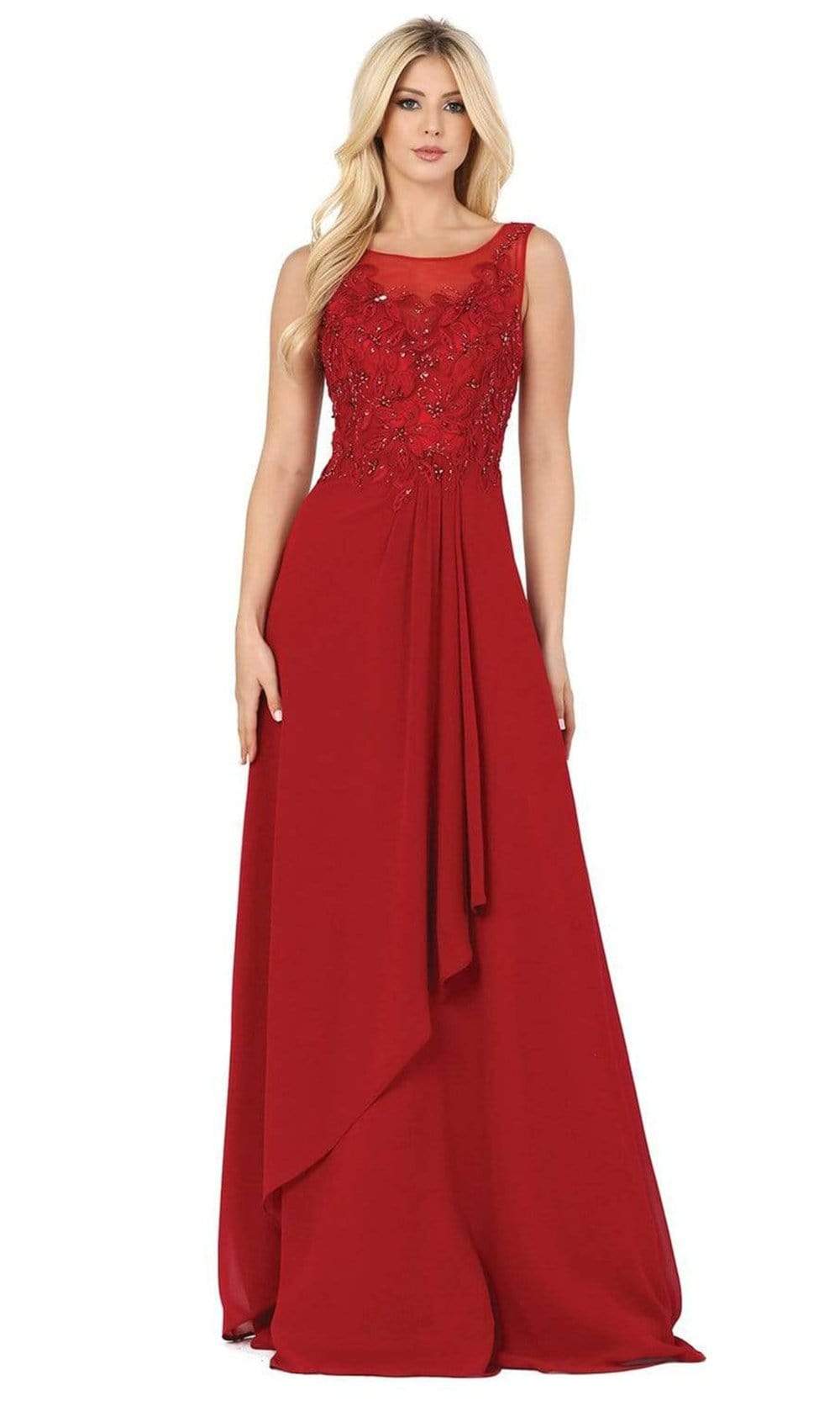 Dancing Queen - Sleeveless Beaded Embroidered Bodice A-Line Gown 2953SC