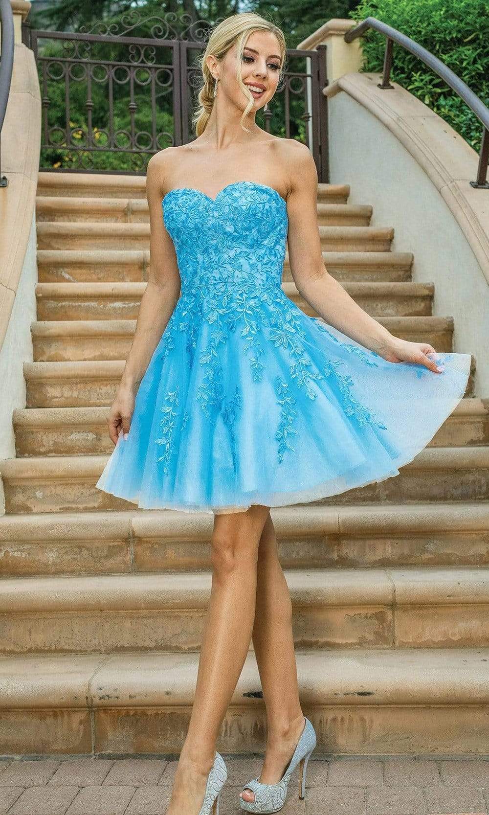 Dancing Queen - 3271 Sweetheart A-Line Cocktail Dress Homecoming Dresses