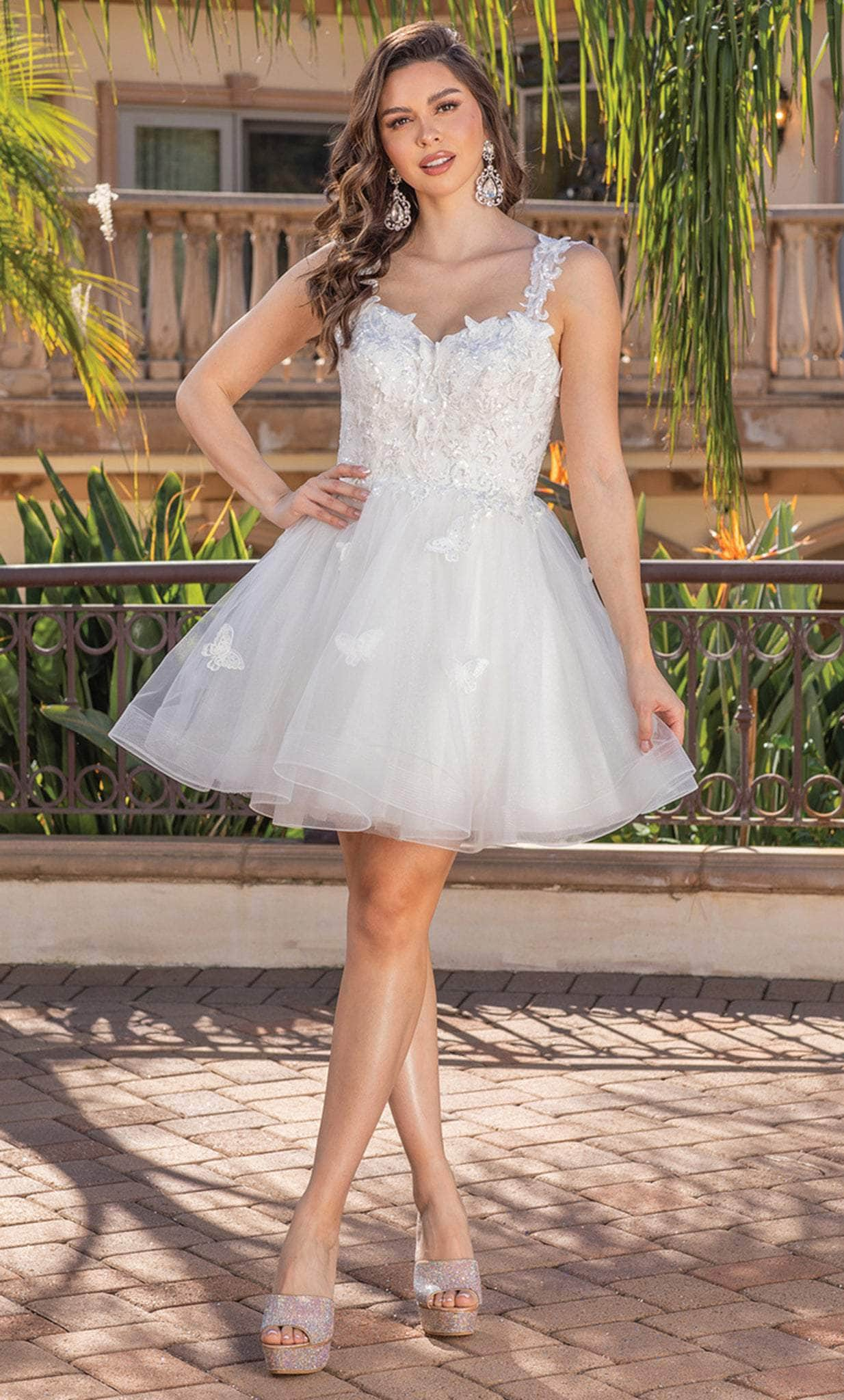 Dancing Queen 3338 - Sweetheart Appliqued Cocktail Dress Special Occasion Dress