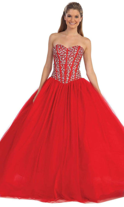 Dancing Queen - 9094 Embellished Sweetheart Evening Gown Special Occasion Dress