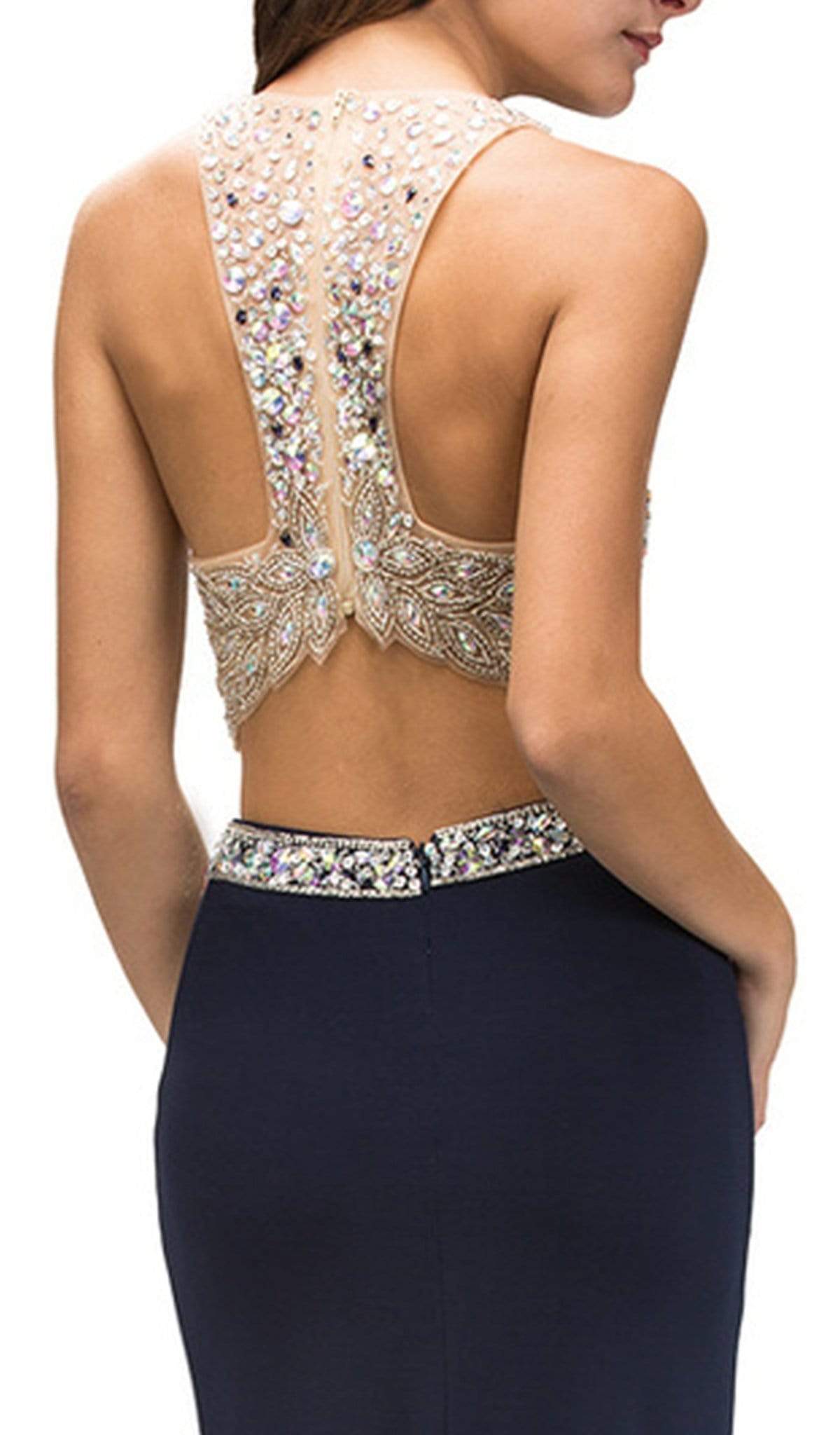 Dancing Queen - 9277 Jeweled Two Piece Prom Dress Special Occasion Dress