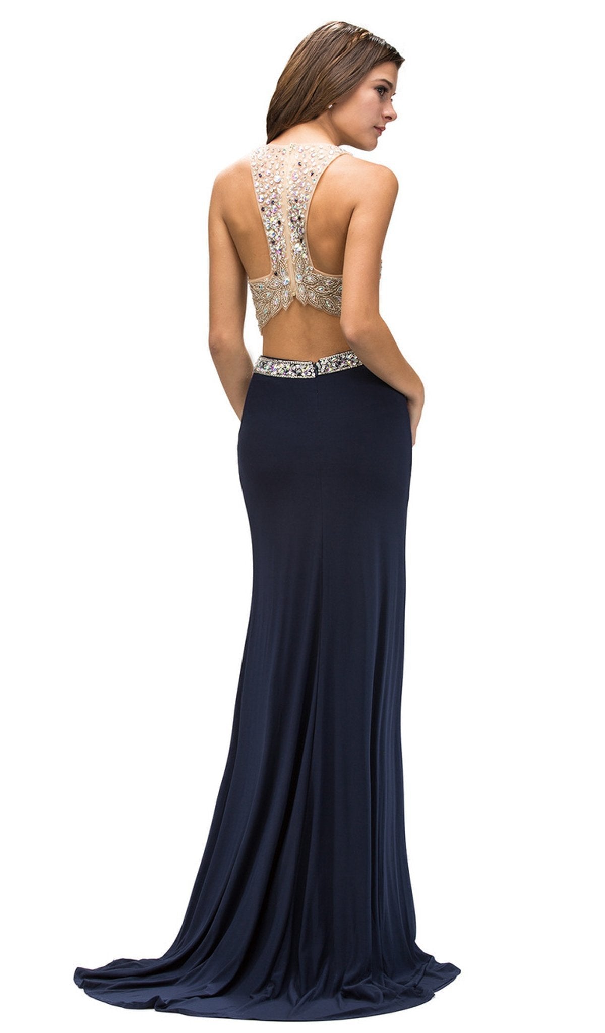 Dancing Queen - 9277 Jeweled Two Piece Prom Dress Special Occasion Dress