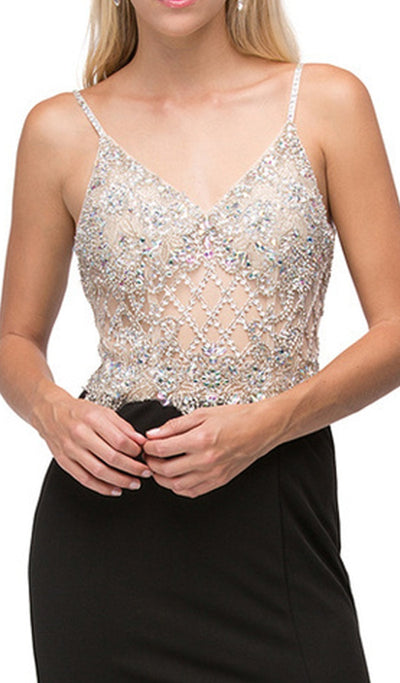 Dancing Queen - 9650 Sheer Jewel Embellished Bodice Evening Dress Special Occasion Dress