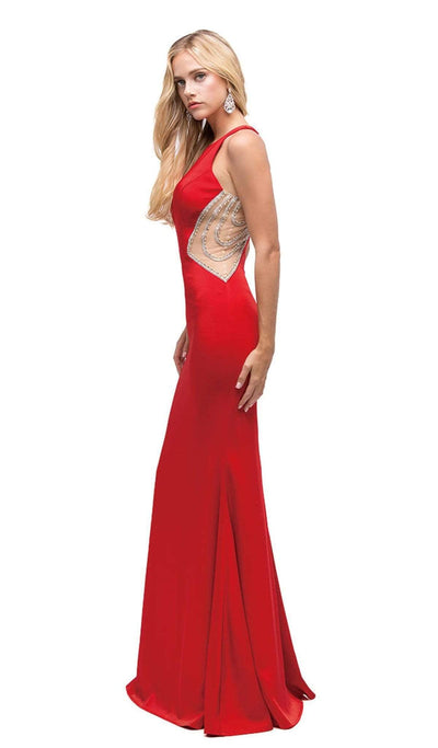 Dancing Queen - 9746 Jewel Fitted Sheath Prom Dress Special Occasion Dress