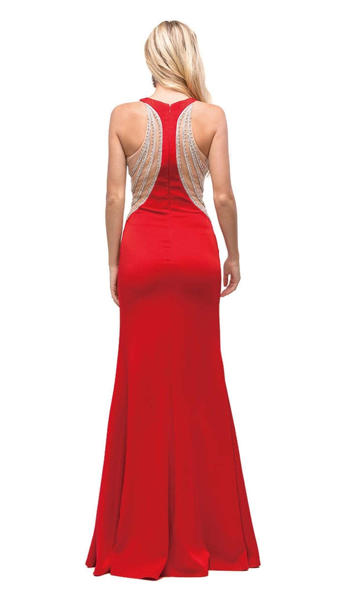 Dancing Queen - 9746 Jewel Fitted Sheath Prom Dress Special Occasion Dress