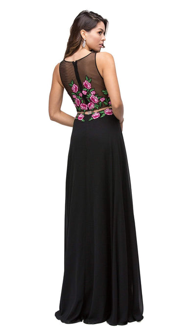 Dancing Queen - 9800 Simulated Two-Piece Embroidered Applique Evening Dress Special Occasion Dress