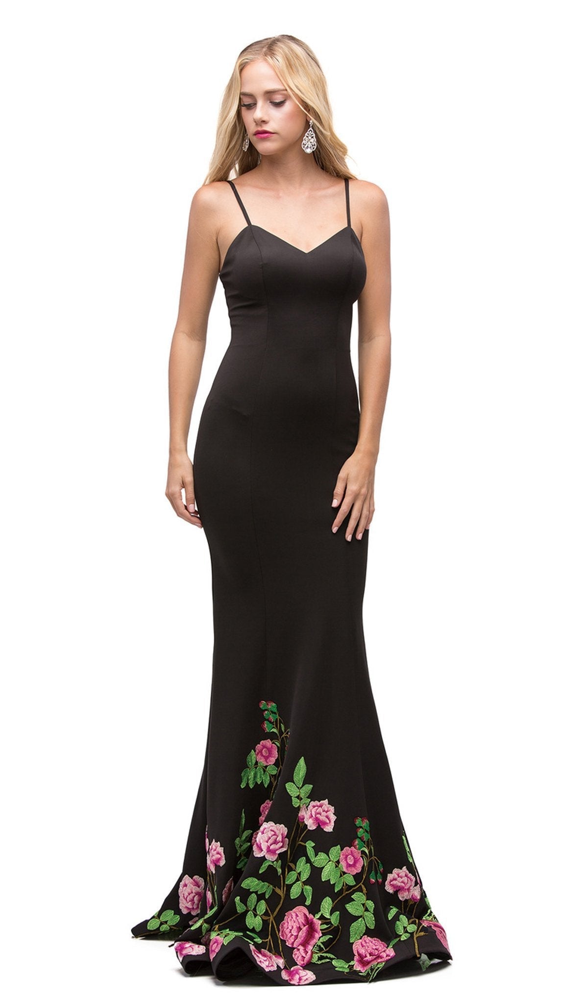 Dancing Queen - 9940 Fitted Sweetheart Evening Dress Special Occasion Dress XS / Black