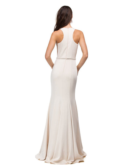 Dancing Queen Bridal - 9757 Sparking Jewel-accented High Scoop Jersey Mermaid Dress Bridesmaid Dresses